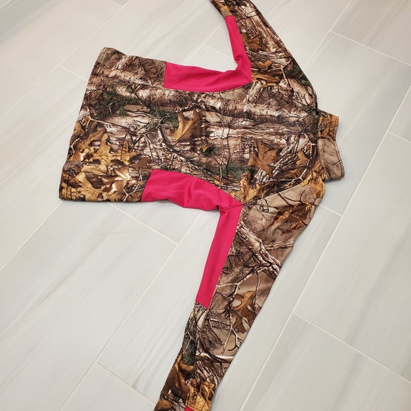 Realtree Fleece Lined Camouflage Ladies Pullover Sweatshirt ~ EUC - Picture 9 of 13